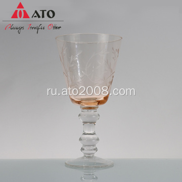 Уникальный винтажный винный бокал Cyrstal Goblet Wine Glass